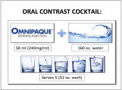 Figure 1 (Image 1) Oral contrast cocktail